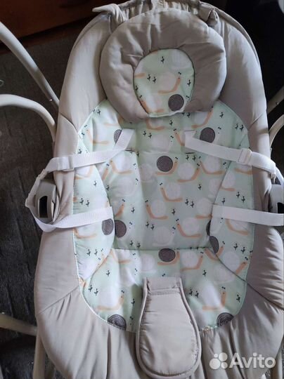 Электронные качели + шезлонг Baby care