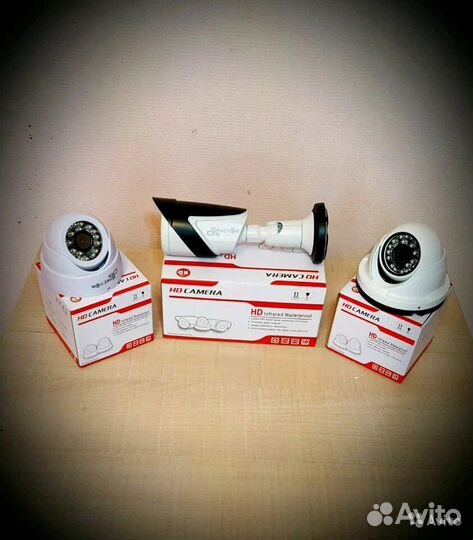 Комплект Видеонаблюдения на 1, 4, 8, 16 камер HD