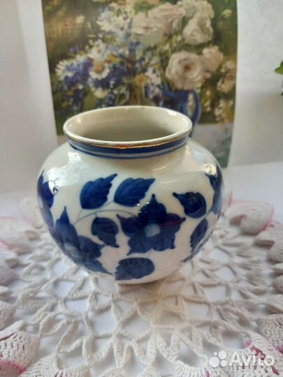 Вазочка СССР старая Гжель