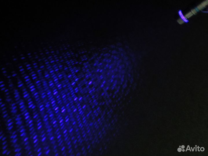 Лазерная указка USB синяя