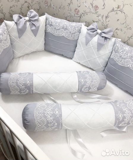 Бортики в кроватку новые