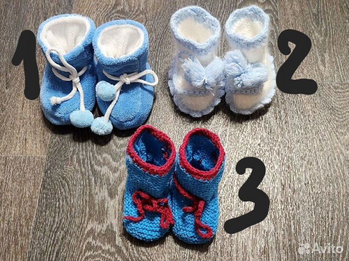 Пинетки на малышей до года