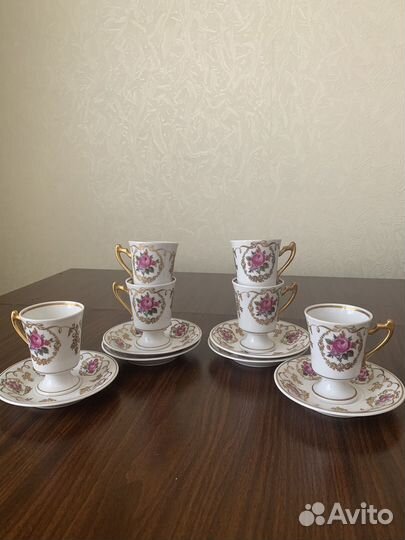 Meissen фарфор (кофейный набор 6 персон)