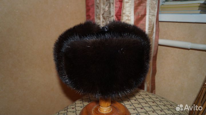 Шапка-ушанка норковая