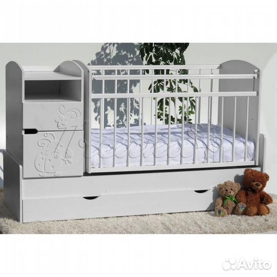 Детская кроватка с комодом и маятником Элис Жужа