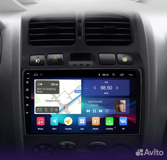 Штатные андроид магнитолы для Hyundai Santa Fe 1