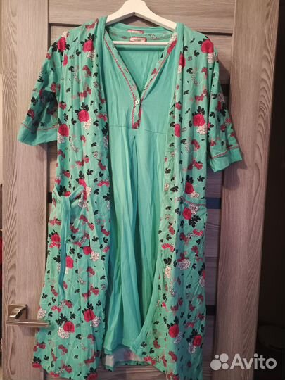 Одежда для беременных. Халат и сорочка в роддом