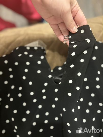 Платье в горох 42