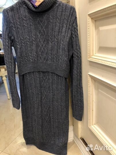 Платье для беременных и кормящих размер 46