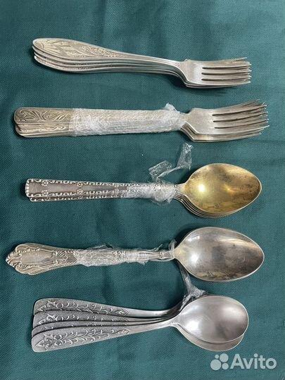 Набор столовых приборов мельхиор СССР