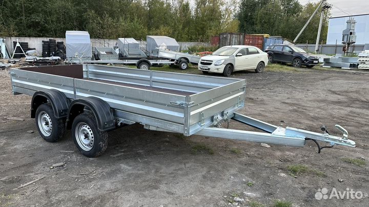 Прицеп двухосный излп 3,5х1,5 оцинкованный