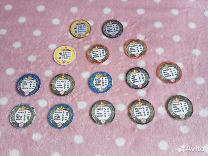 Фишки чипикао:картонки,железки