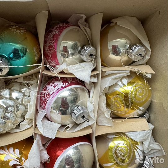 Елочные игрушки шары ГДР