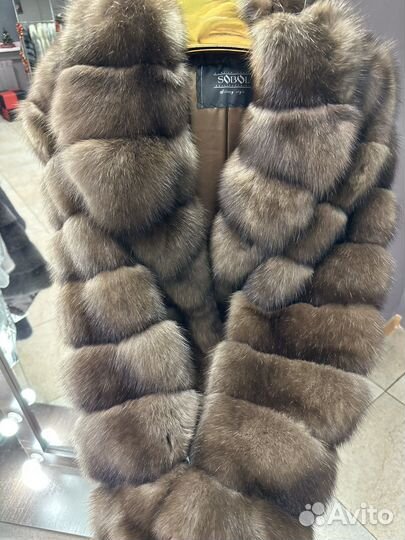 Шуба из соболя новая 75 см баргузинский