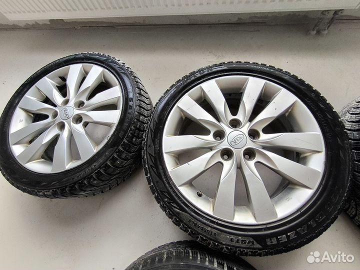 Литые диски r17 5x114 3 с резиной бу