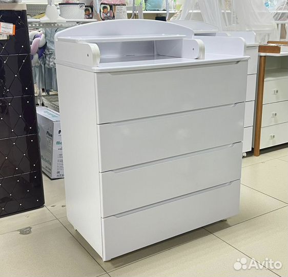 Комод пеленальный Galaxy 80/4, цвет белый