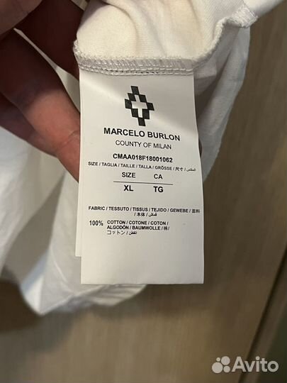 Футболка marcelo burlon оригинал