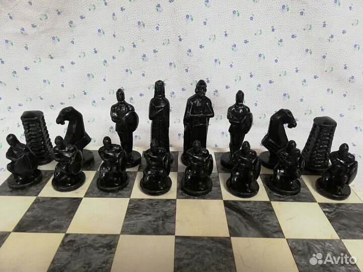 Шахматы СССР воины древней Руси