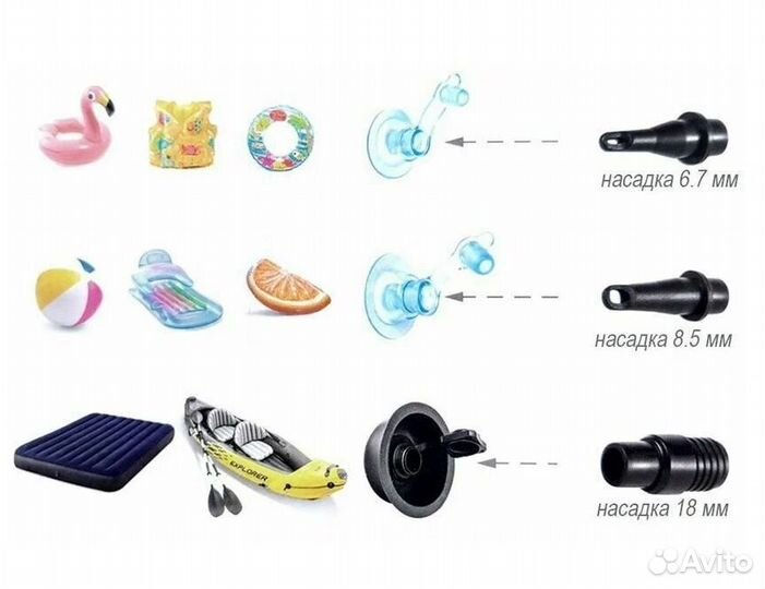 Насос ножной 30см (68610) (532994) intex