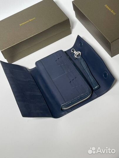 Клатч Stefano Ricci из кожи крокодила