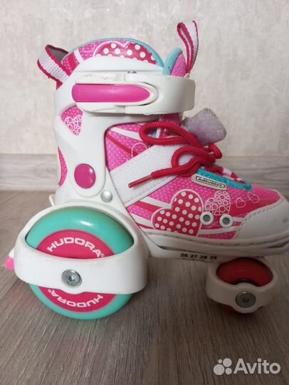 Роликовые коньки детские раздвижные