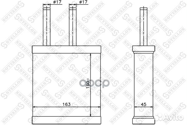 10-35189-SX радиатор печки KIA Clarus All 96-0
