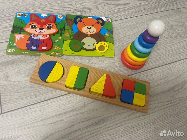 Развивающие деревянные игрушки