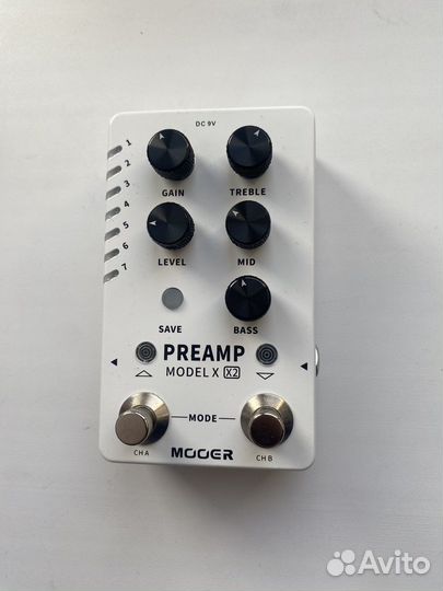Mooer Preamp Model X2 гитарный моделирующий преамп