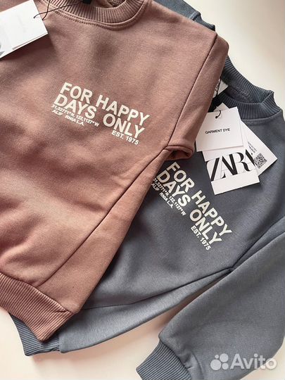 Новый костюм zara на флисе