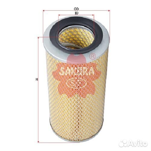 Фильтр воздушный A-1861 sakura komatsu BD2-G, Bobc