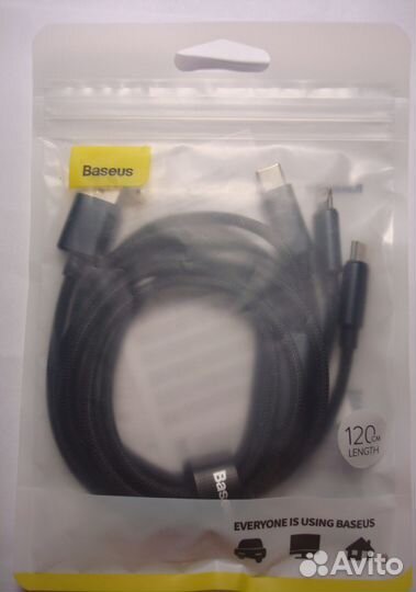 Кабели Baseus (TypeC, Apple, 3 в 1)(20,100,240Вт)