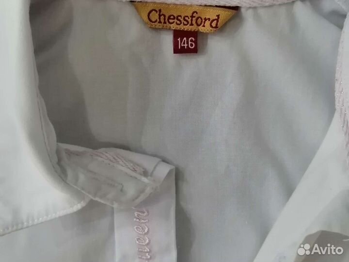 Блузка белая для девочек 146