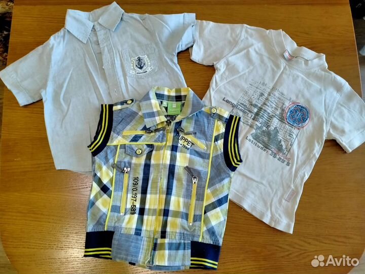 Детские вещи на мальчика пакетом, размер 98-104