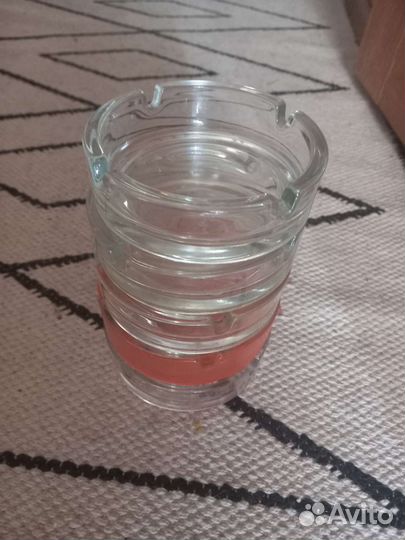 Пепельница стеклянная 5 шт. по 30 р