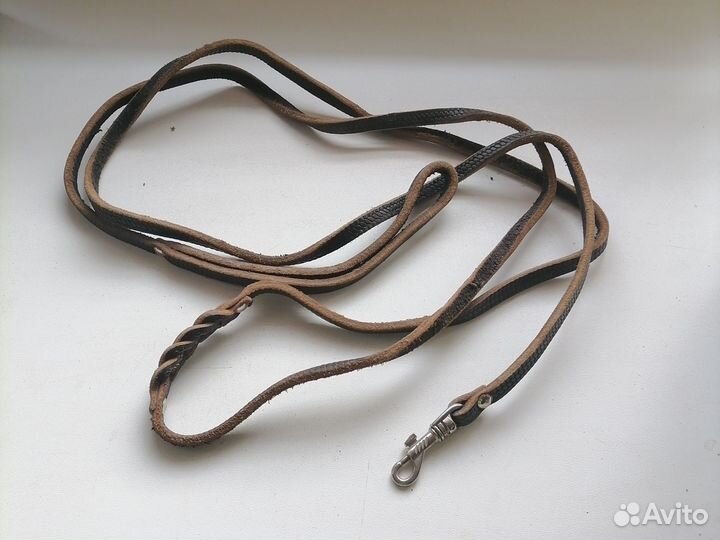 Поводок для собак, натуральная кожа