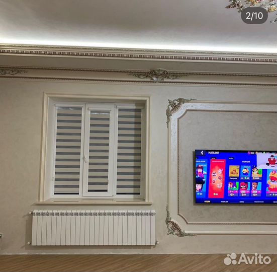 Рулонные жалюзи Зебра день-ночь/горизонтальные