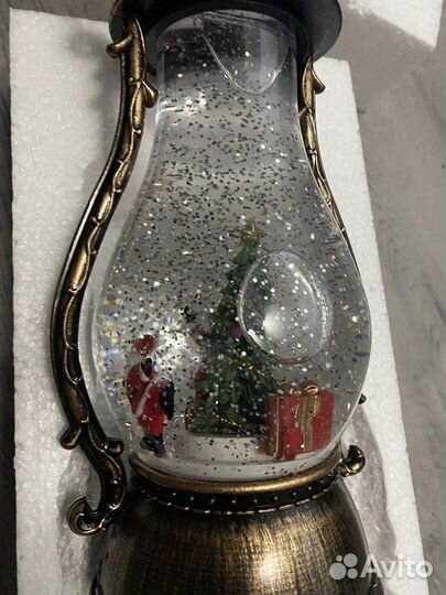 Фонарь новогодний светящийся, музыкальный