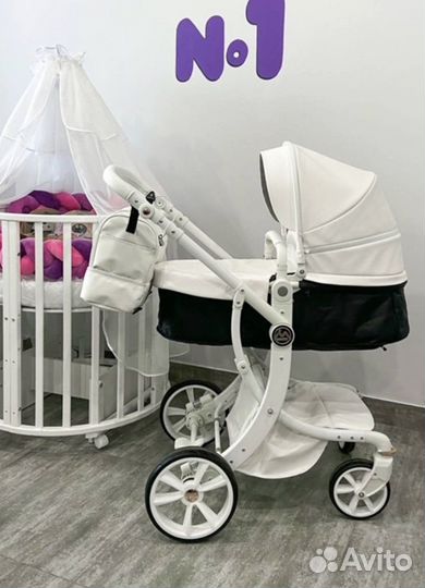 Коляска Luxmom new 2023 кожа. Доставка