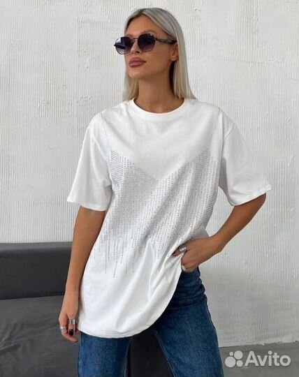 Женские хлопковые футболки Oversize