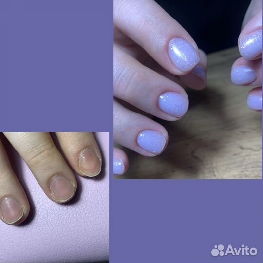Модель на маникюр с покрытием