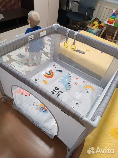 Манеж детский babyton grey