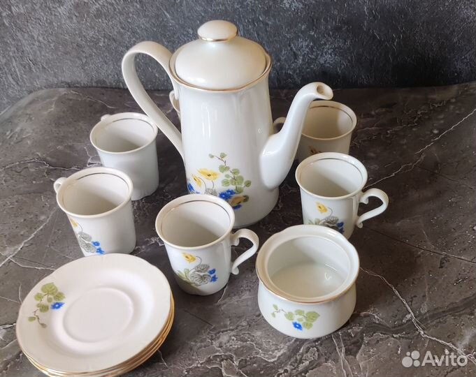 Сервиз кофейный гдр Jlmenau