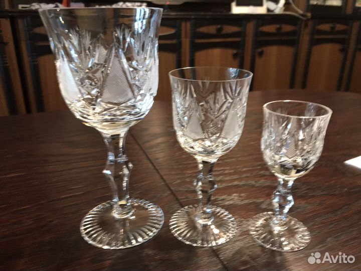 Хрустальные фужеры гдр