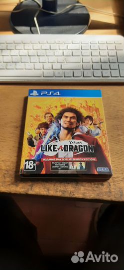 Yakuza Like A Dragon PS4 диск с игрой и Steelbook