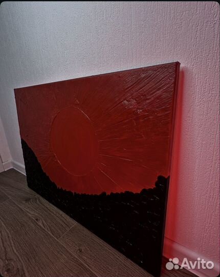 Текстурная картина «адское пламя»