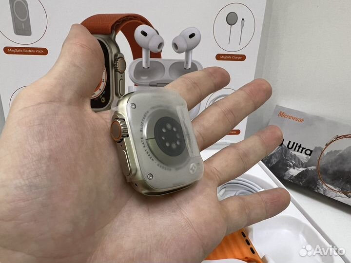 Набор apple 6 в 1 (часы, наушники, powerbank