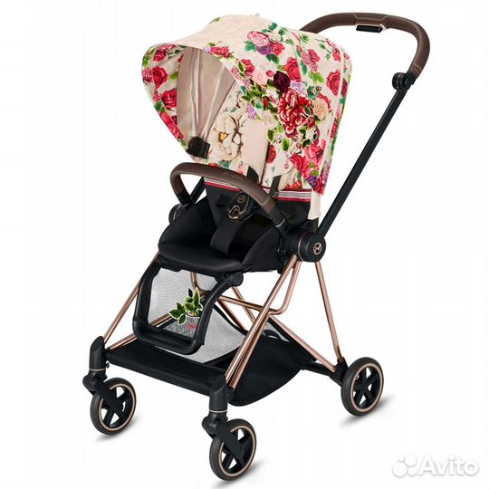 Коляска Cybex Mios. Blossom Light на раме Rose
