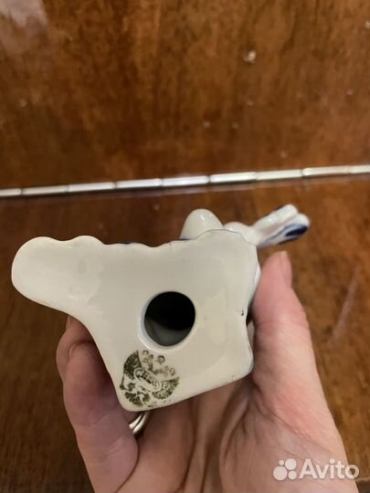 Обезьяна с гитарой Гжель 8 см