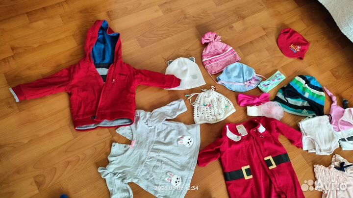 Вещи на девочку +обувь до 1 года