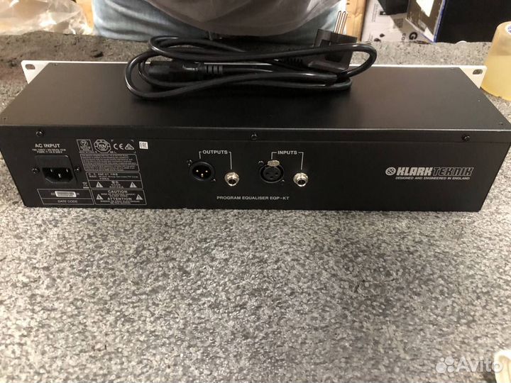 Ламповый ретро-эквалайзер klark teknik EQP-KT (арт